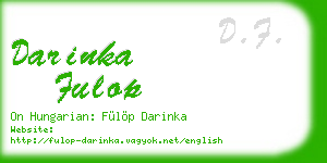 darinka fulop business card
