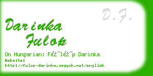 darinka fulop business card